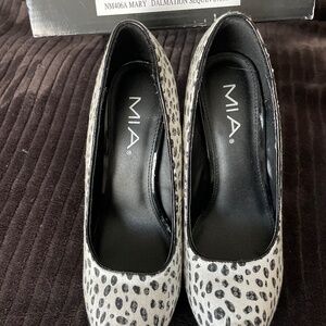 MIA Dalmatian Print Pumps